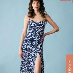 Rihoas The Full Print Split Slip Dress (NEW)